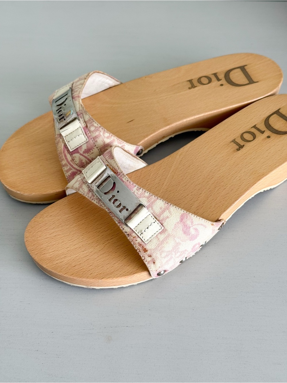 DIOR Wooden Sandals